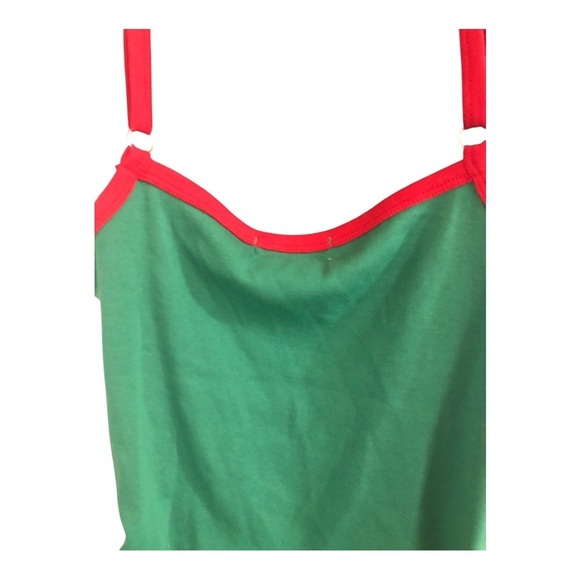 Super cute green red trim Mexico print tank top cami size XS brand new - Picture 9 of 12